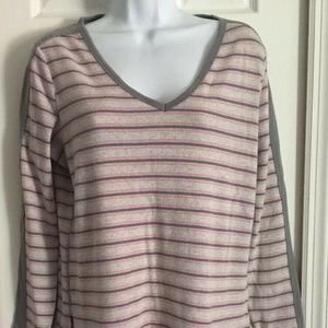 Victorias Secret Thermal Striped  Shirt